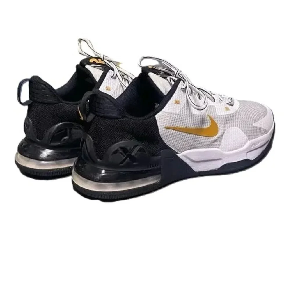 Nike Air Max Alpha Trainer 5 White Black Gold Suede - Picture 3 of 6